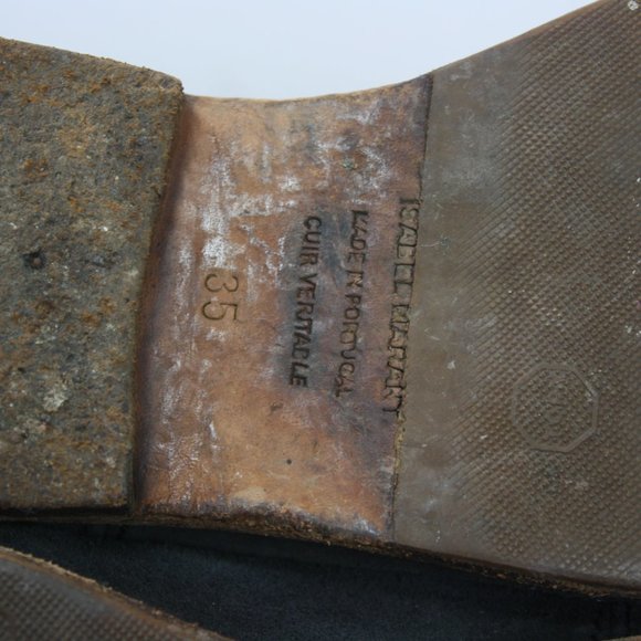 Isabel Marant Crisi hidden wedge ankle boot faded black suede 35 - Picture 10 of 16